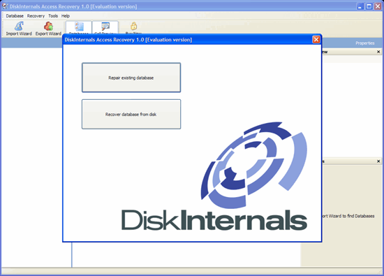DiskInternals Access Recovery screen shot