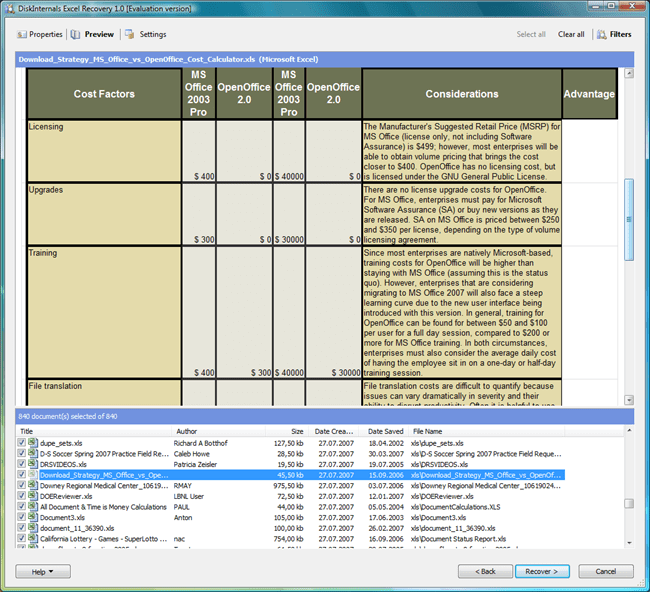 Microsoft Excel Xls Free Download