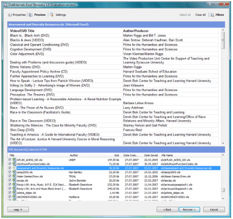 Excel Recovery Software by DiskInternals