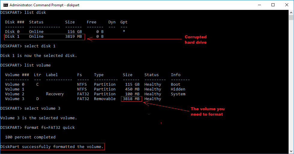 how to fix a corrupted hard drive windows 7