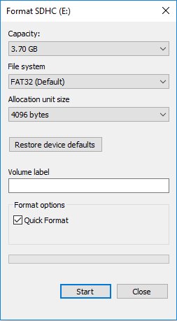 how to format sd card to fat 32