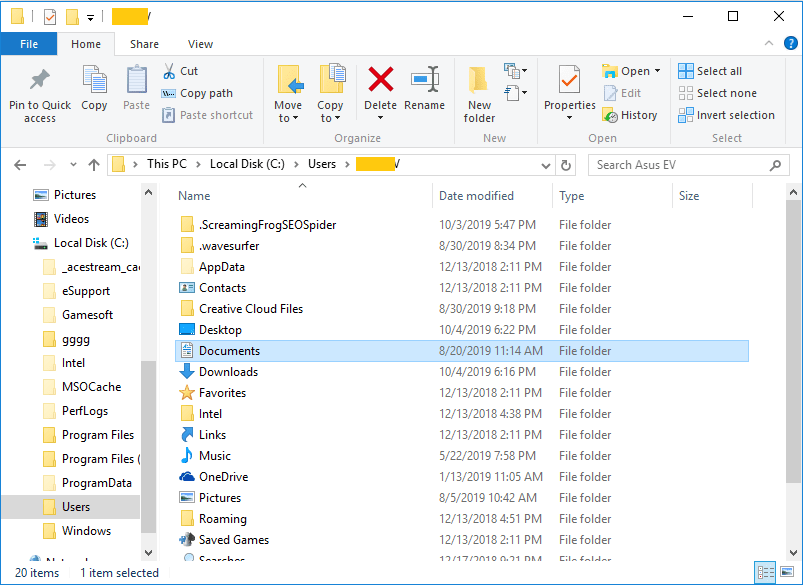 If the folder has disappeared in Windows 10 DiskInternals