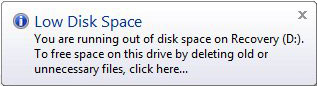 d drive full windows 10