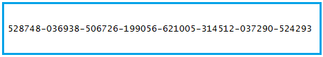 Example of BitLocker Recovery Key