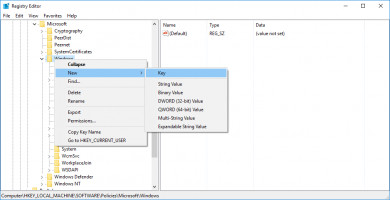 DiskInternals Partition Recovery create a windowsupdate folder or au folder in registry editor