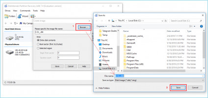 DiskInternals Partition Recovery DiskInternals Partition Recovery - save disk image