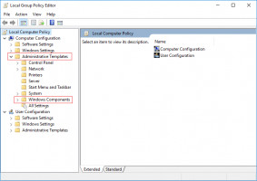 DiskInternals Partition Recovery In local group policy editor - enter Windows components folder