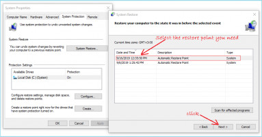 DiskInternals Partition Recovery Use Restore Point to be able start Task Manager - step 2.