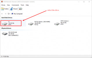 DiskInternals Uneraser™ Create disk image with DiskInternals Uneraser- step 1.